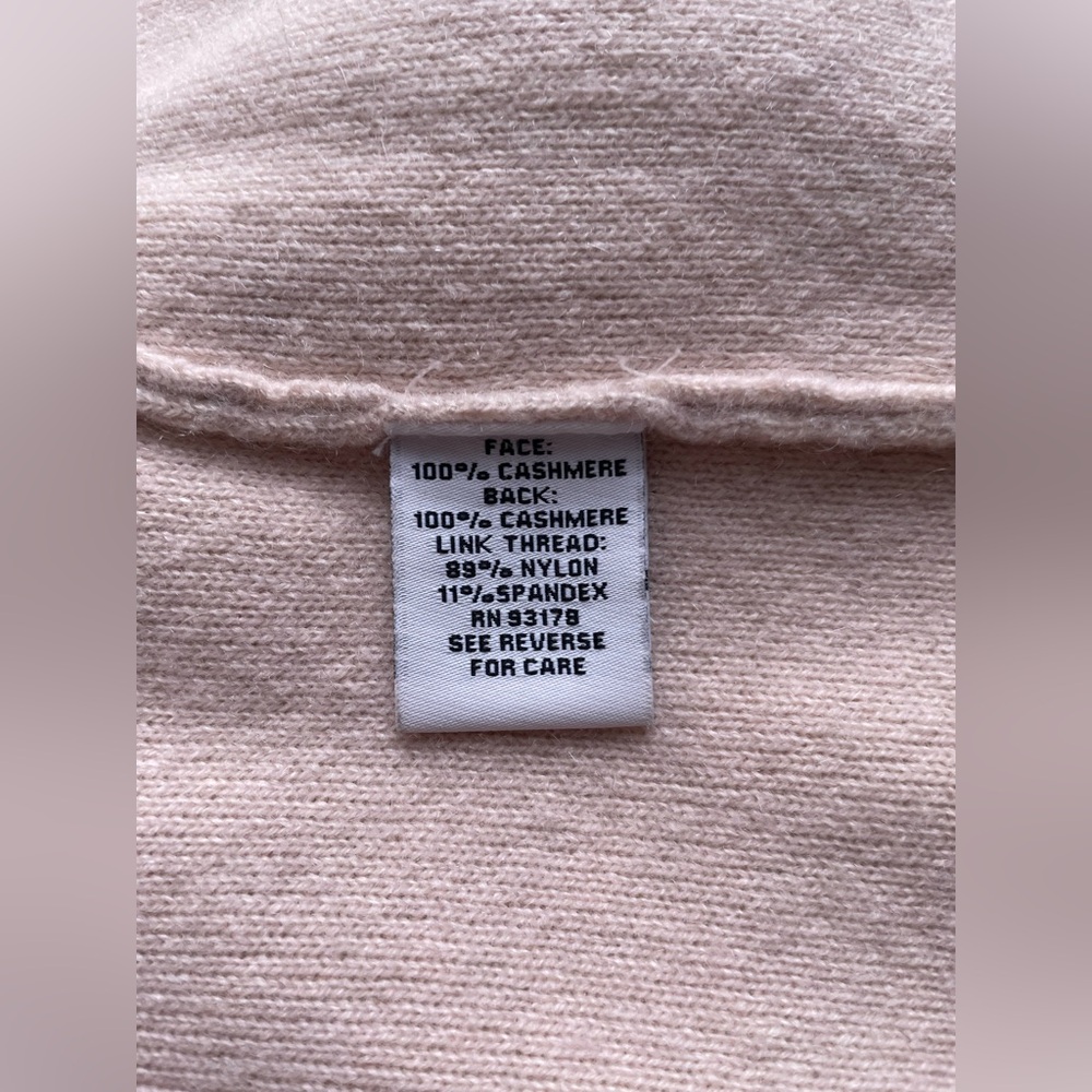 The Cashmere Project Women Long Thick Cardigan Cashmere Sweater Light Pink XS - Picture 12 of 13